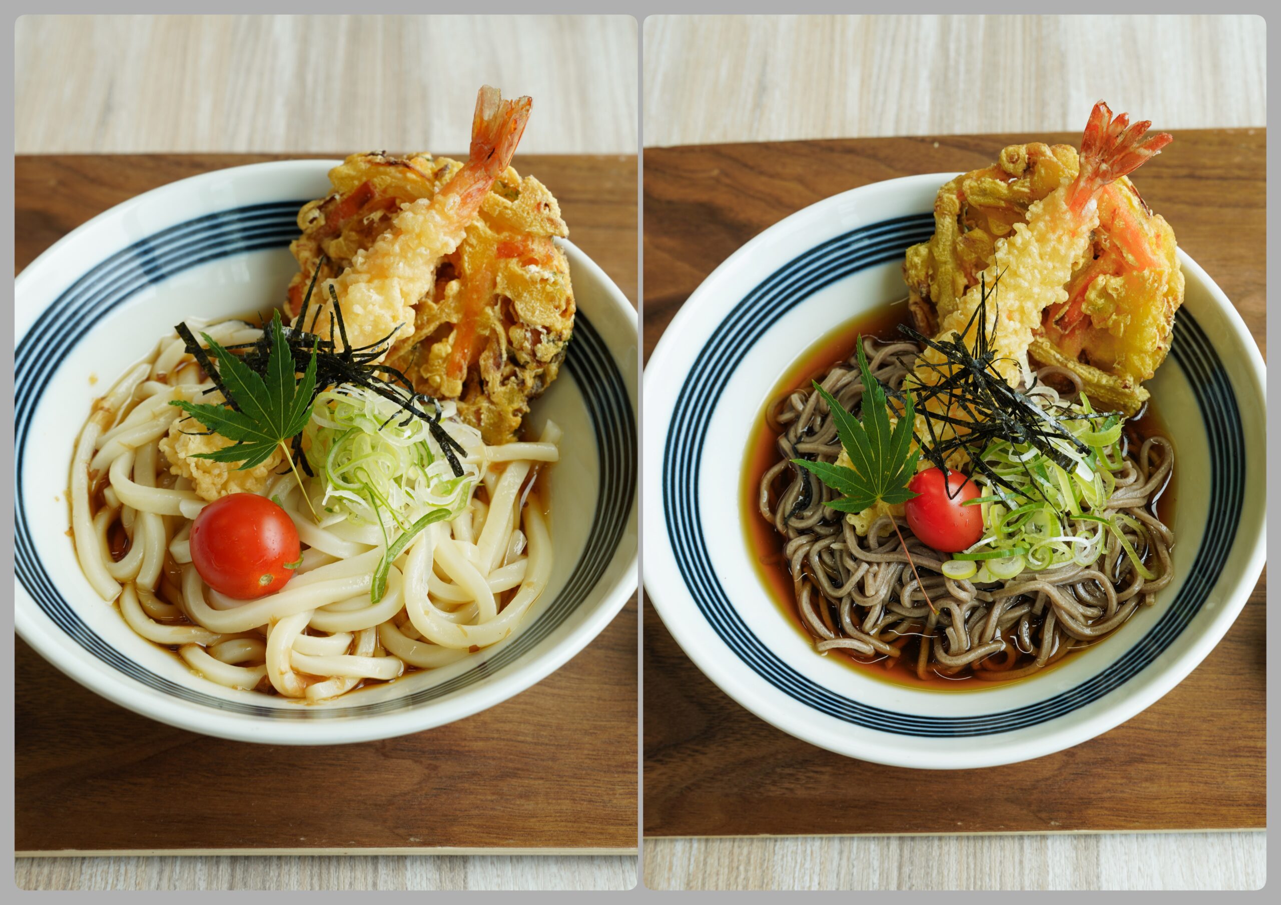 【夏季限定】ぶっかけえび天かき揚げうどん／そば
￥900