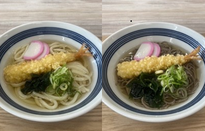えび天うどん／そば
￥900